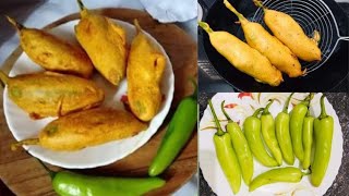 Mirchi vada recipe/ Mirchi bajji recipe/ Mirchi pakoda recipe/ Rajasthani mirchi vada