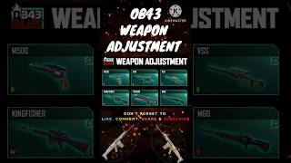 OB43 WEAPON ADJUSTMENT #freefireindia #shorts