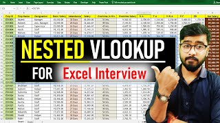 How To Apply NESTED VLOOKUP Formula in Excel [Hindi] #vlookup