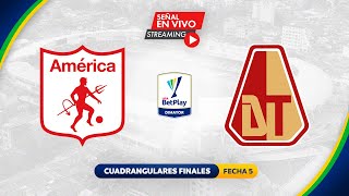 AMÉRICA VS TOLIMA | PARTIDO SUSPENDIDO POR LLUVIAS | CUADRANGULARES LIGA BETPLAY 2021 | FECHA 5