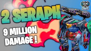 WHAT 2X MAX SERAPH CAN DO IN HANGER ||MIND BLOWING 9 MILLION DAMAGE ||CHAMPION LEAGUES || #warrobots