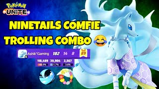 Ninetails Comfie Ultimate Trolling ☠️|| Pokemon unite