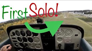 Private Pilot Student First SOLO Flight ! | Cessna 172 |