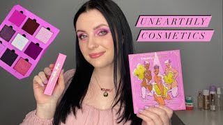 UNEARTHLY COSMETICS SLEEPOVER COLLECTION | Review + Tutorial