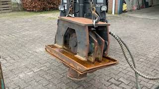 KHP 25  trilblok Ruettelplatte anbauverdichter Pfahlramme Piledriver Compactor Testvideo