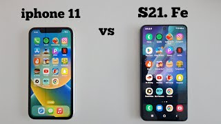 iphone 11 vs Samsung S21 Fe Speed Test || in 2024