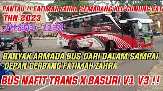 PANTAU !! VLOG FATIMAH ZAHRA KELILING DALAM TEMPAT PARKIR BUS. NAFIT TRANS BASURI MENGULAR V1 ,V3