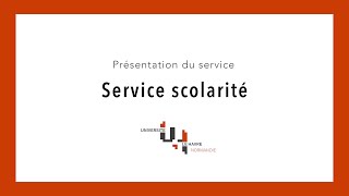 Découvrez : le Service Scolarité #JPO2021