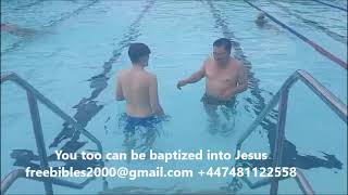 Baptism into Jesus without need for a church anywhere in the UK