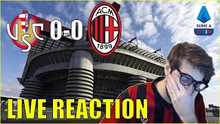 CHE SCHIFO! CREMONESE - MILAN 0-0 // LIVE REACTION