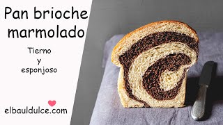 Receta de Pan brioche marmolado - Muy esponjoso y tierno