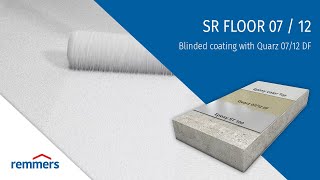 Blinded coating with Quarz 07/12 DF - Remmers SR FLOOR 07 / 12