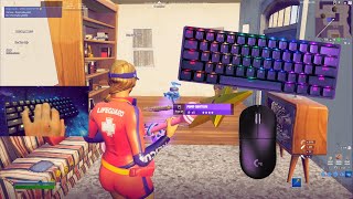 Razer Huntsman Mini Mechanical Keyboard 😴 Smooth Fortnite Tilted Towers Gameplay 😍 360 FPS 4K