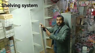 How to install wall slotted rack in easy way  | Shelving system