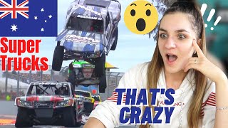 French Girl Reacts to Australian Super Trucks | CRAZY SPORT 🇦🇺