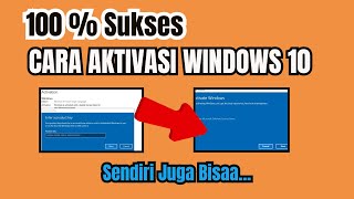 Dijamin 100% Sukses!!! Cara Aktivasi Windows 10 dengan Backup Product Key