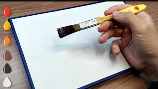 The Easiest Sunset to Paint / Acrylic Painting For Beginners