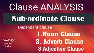 Rpsc 2nd grade|| SUB-ORDINATE CLAUSE & ITS TYPES||NOUN CLAUSE, ADVERB CLAUSE, ADJECTIVE CLAUSE ||