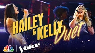 Coach Kelly Clarkson Duets with Hailey Mia on "Funny" |  NBC's The Voice Live Finale 2021