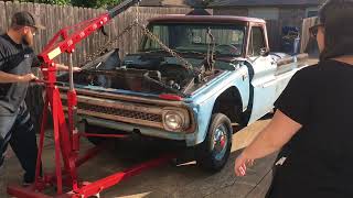 1966 C10 engine swap part 1