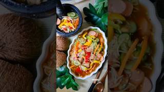 Vegetable sausage Thai salad 🥗 #food #thaifood #thaisalad #healthyfood #recipe #cooking #doyanmakan