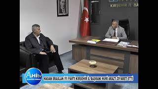 Hasan Eraslan İyi Parti Kırşehir İl Başkanı Nuri Araz'ı Ziyaret Etti