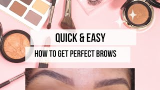 How to "FAKE" the look of perfect brows (my updated brow routine)