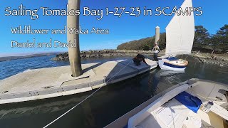 SCAMP Sailing Wildflower and Waka Atea Tomales Bay 1-27-2023