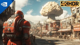 Nuking Nazi Secret Base - Enhanced Ultra-Realistic Wolfenstein II: The New Colossus in 4K60FPS