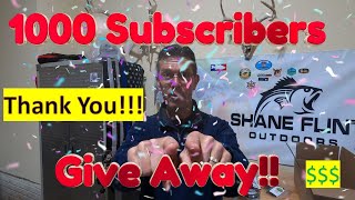 1000 Subscriber Appreciation Giveaway!! #fishing