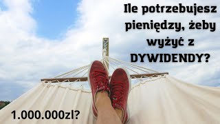 Ile potrzebujesz pieniędzy, żeby wyżyć z DYWIDENDY?