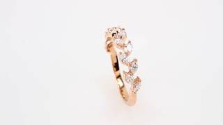 0.75 Carat Ideal Cut G VS2 Genuine Diamond Marquise Ring in 18K Gold