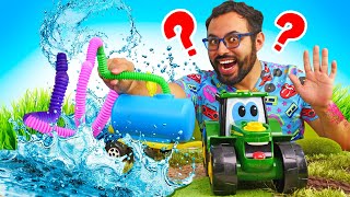 ¡Nuevo remolque del tractor Johnny! Juegos de coches en ¡Oh, se dañó!