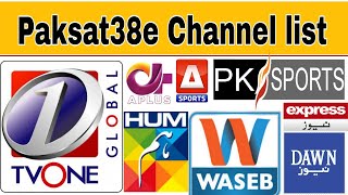 Paksat38e Channel list New update////Paksat38e update