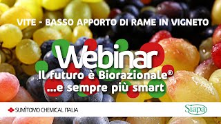 VITE - BASSO APPORTO DI RAME IN VIGNETO - Webinar il futuro è Biorazionale®