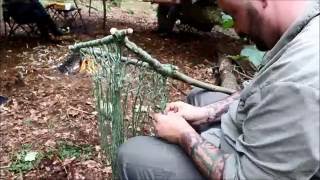 Handmade Fishing  Net: Bushcraft and Survival