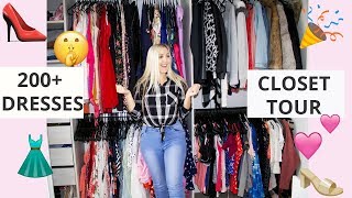 Closet tour 200+ dresses