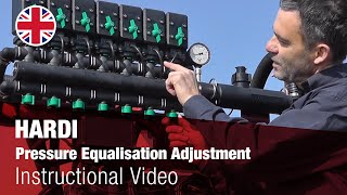 Instructional Video - HARDI Pressure Equalisation adjustment