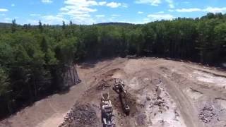 Creating road building material from a depleted gravel pit in Warner, NH