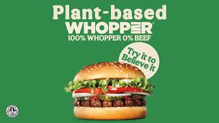 Burger King Plant Based Whopper