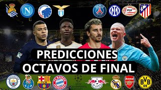 PREDICCIÓN OCTAVOS DE FINAL CHAMPIONS LEAGUE | ¿MBAPPÉ ELIMINADO?