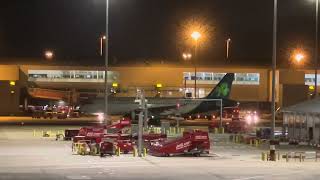 Aer Lingus. Taxing at Birmingham Airport September 24