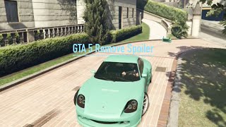 GTA 5 - How To Remove Spoiler Off The Comet WithOut Any DAMAGE | PS4