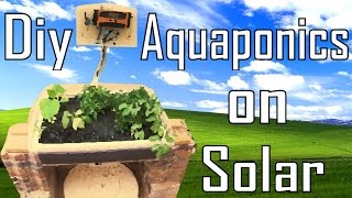 DIY Aquaponics with Solar system | MakerMan