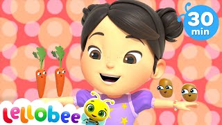 Salad Salsa Symphony | Lellobee City Farm | Dance Party Songs 2024 🎤 Sing and Dance Along 🎶