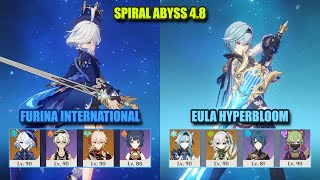 Furina International & Eula Hyperbloom | Spiral Abyss 4.8 | Genshin Impact