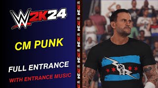 WWE 2K24 CM PUNK WWE 2K24 ENTRANCE - CM PUNK ENTRANCE THEME  WWE 2K24 all entrance