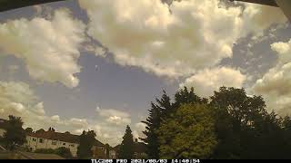 Day timelapse 3rd August 2021, Partly cloudy, London