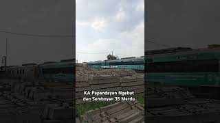 KA Papandayan Ngebut dan Semboyan 35 Merdu saat Melintas Stasiun Rancaekek