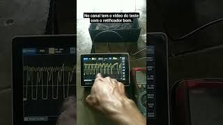 Diagnóstico do sistema de carga da motocicleta com osciloscopio.